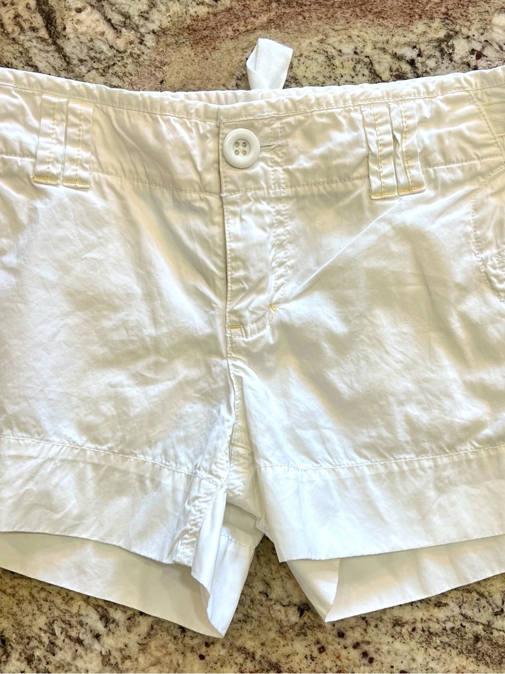 AEO NEW White Women's Casual Cotton Shorts 8 - Picture 2 of 7